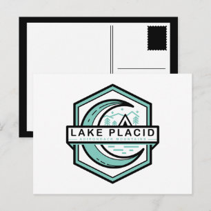 Carte Postale LAKE PLACID lune hexa