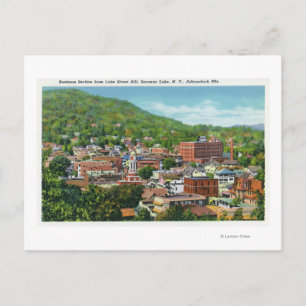 Carte Postale Lake Street Hill Vue de la section des affaires
