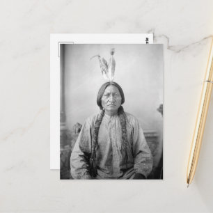 Carte Postale Lakota Leader assis Bull Amérindien