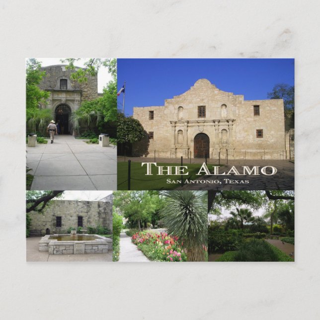 Carte Postale L'Alamo, San Antonio, Texas (Devant)