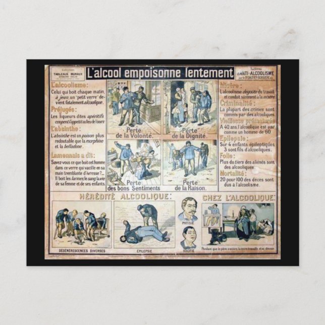 Carte Postale L'Alcool Voila l'Ennemi #2 (Devant)