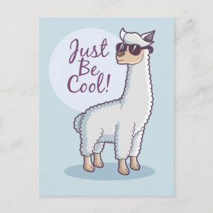 Carte Postale Lama Cool