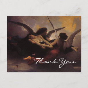 Carte Postale L'âme de Bouguereau portée au paradis