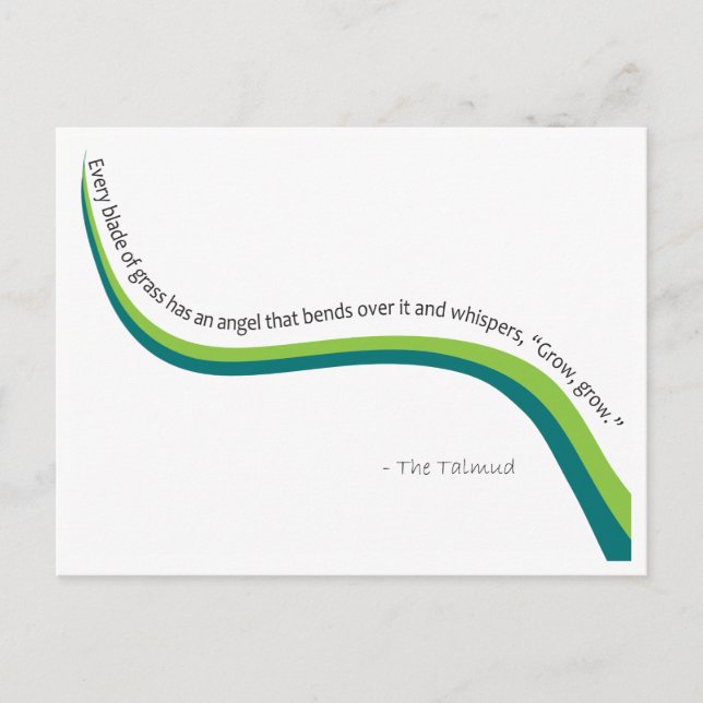 Carte Postale Lame d'herbe (Devant)