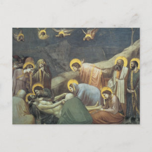 Carte Postale Lamentation Giotto Du Christ