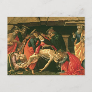Carte Postale Lamentation sur le Christ mort par Botticelli
