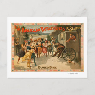 Carte Postale L'Américain Burlesquers 15 Beautés Jouer
