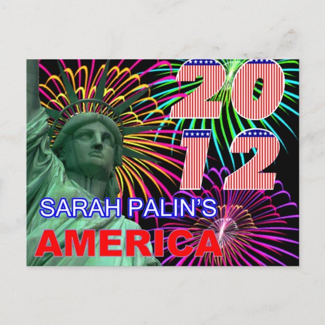Carte Postale L'Amérique de Sarah Palin (Devant)