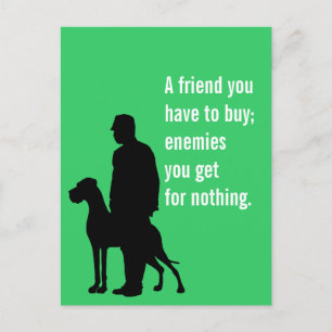 Carte Postale L'ami chien spécial