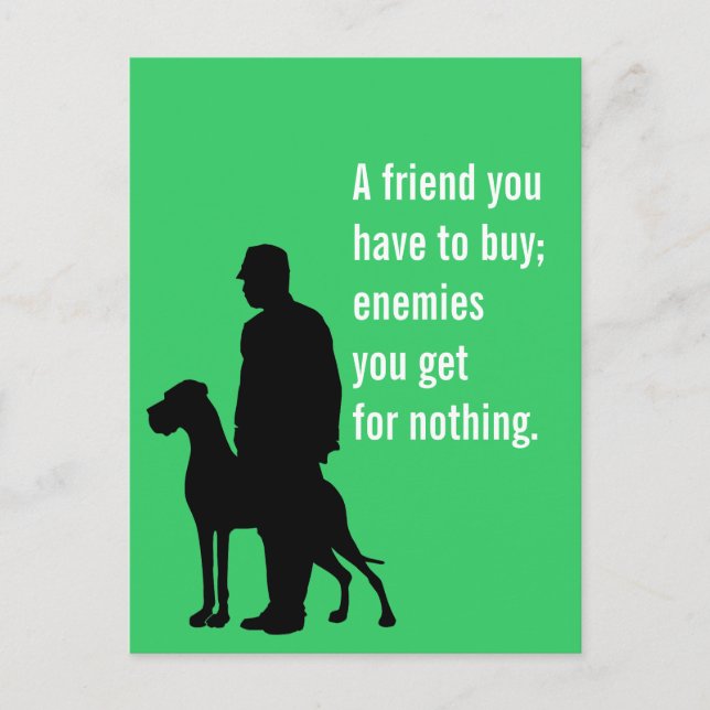 Carte Postale L'ami spécial Chien (Devant)