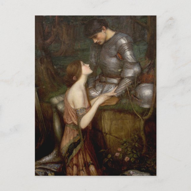 Carte Postale Lamia et le soldat par John William Waterhouse (Devant)
