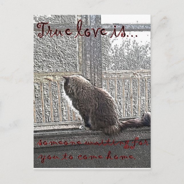 Carte Postale l'amour attend (Devant)