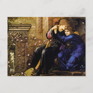 Carte Postale L'amour dans les ruines Art Pré-Raphaelite