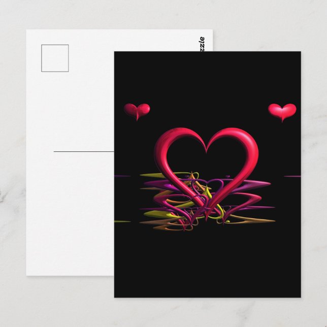 Carte postale L'amour dans l'obscurité (Devant / Derrière)