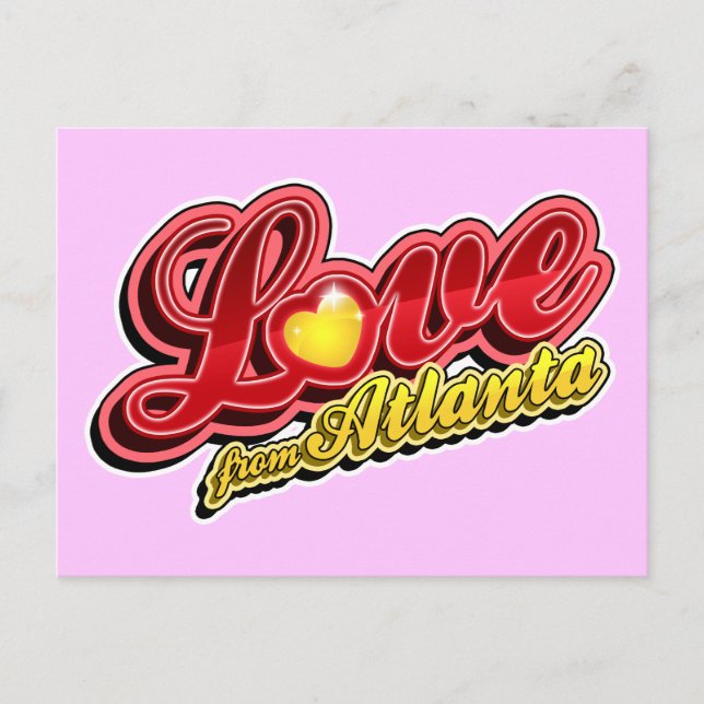 Carte Postale L'Amour D'Atlanta (Devant)