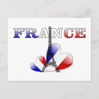 Carte Postale L'amour de la France