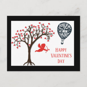 Carte Postale L'Amour De La Saint Valentin Est Dans L'Air Cupide