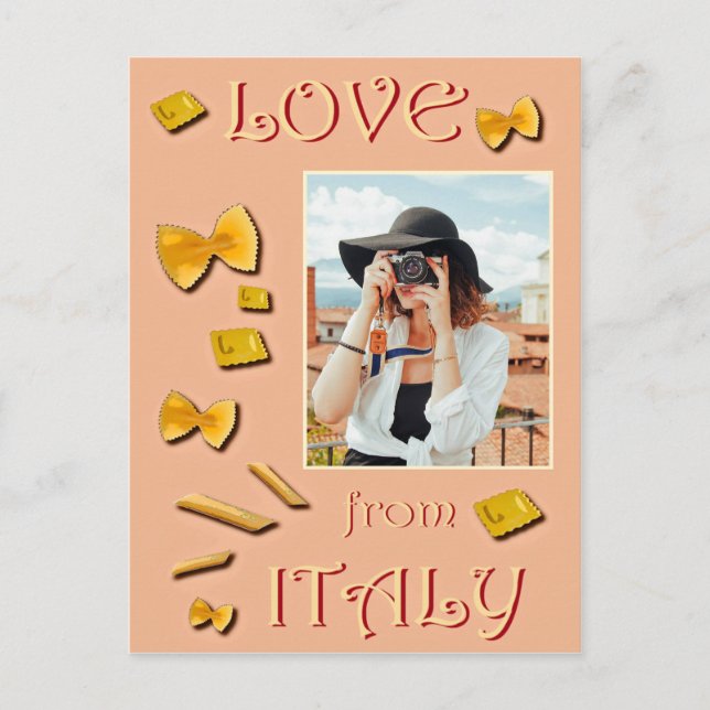 Carte Postale L'amour de l'Italie (Devant)