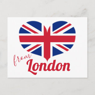 Carte Postale L'amour de Londres   Coeur en forme de pavillon du