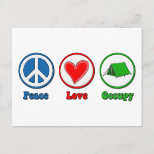 Carte Postale L'amour de paix occupent