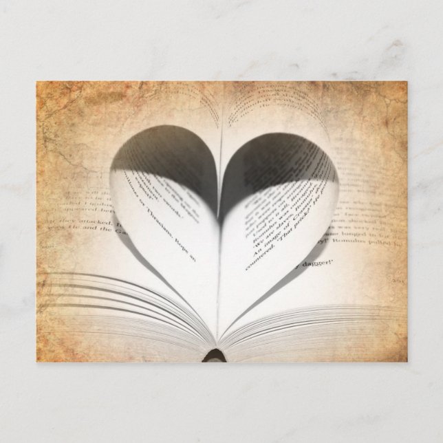 Carte Postale L'amour des livres (Devant)