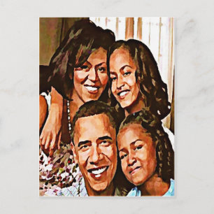 Carte Postale L'amour d'Obama_