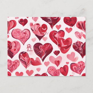 Carte Postale L'amour est dans le design Air- coeur