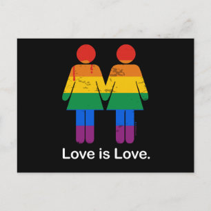 Carte Postale L'AMOUR EST L'AMOUR COUPLE LESBIEN -.png