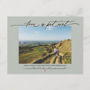 Carte Postale L'amour est le patient Mariage postponction Sage