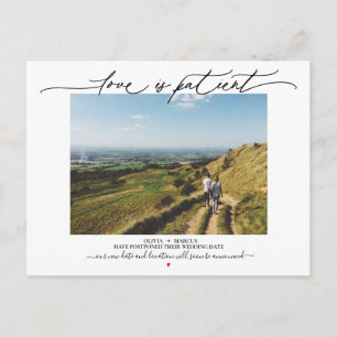 Carte Postale L'amour est le report du Mariage patient