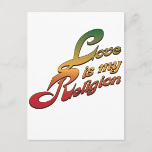 Carte Postale L'amour est ma religion
