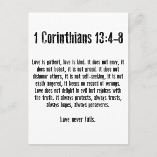 Carte Postale L'amour est patient