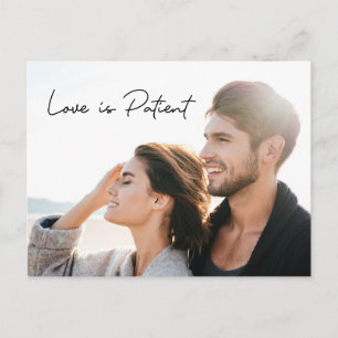 Carte Postale L'amour est Patient Photo Sauvegarder la NOUVELLE 