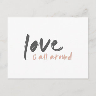 Carte Postale L'amour est tout autour   Lyric de cinéma minimali
