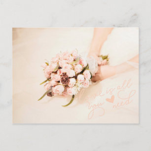 Carte Postale L'amour est tout ce dont vous avez besoin - Mariag