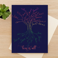 L'amour est tout l'arbre de vie Marine Arc-en-ciel