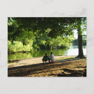 Carte Postale L'amour est une brise douce au bord du lac