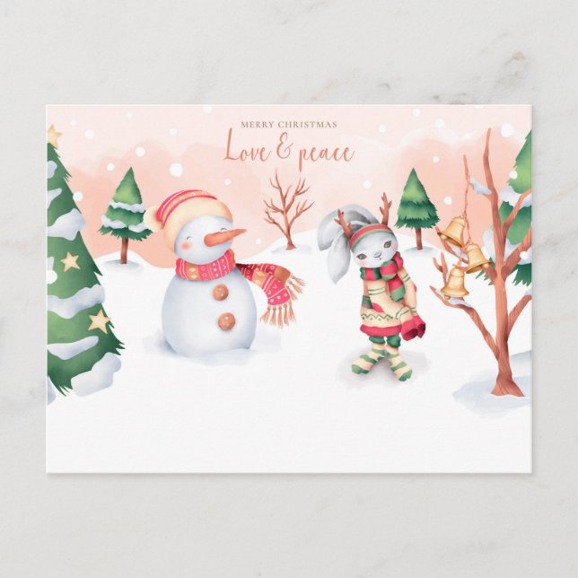 Carte Postale L'amour et la paix (Devant)