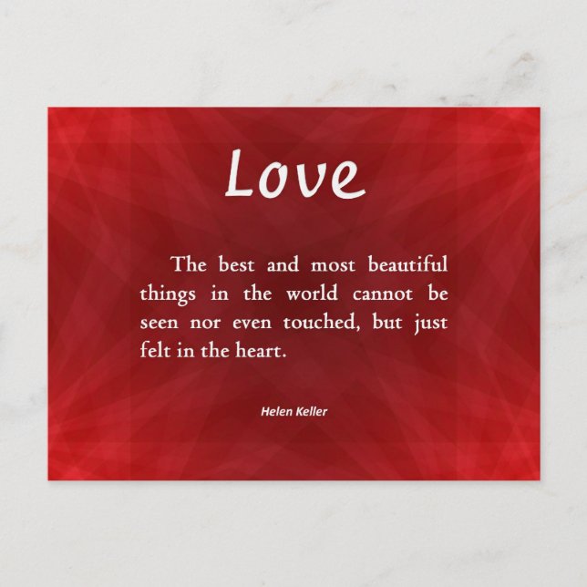 Carte Postale L'amour invisible (Devant)