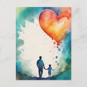 Carte Postale L'amour paternel