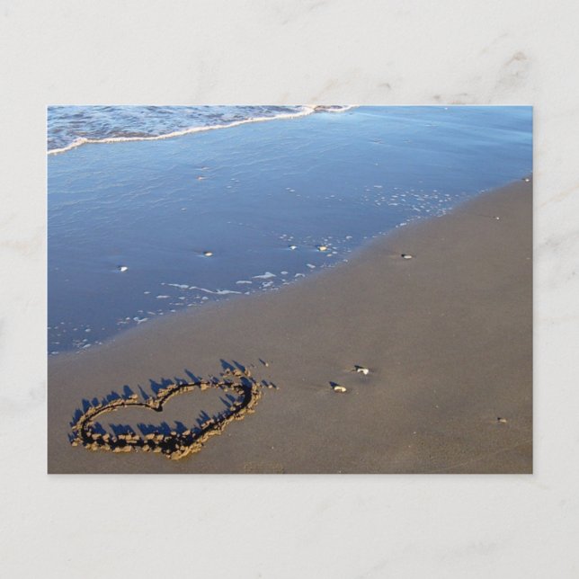 Carte Postale L'amour sur la plage (Devant)