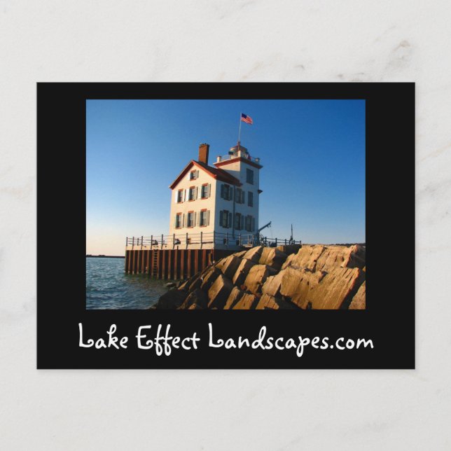 Carte Postale lampadaire, Lake Effect Landscapes.com (Devant)