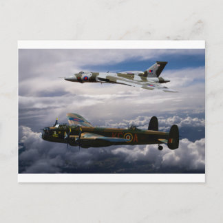 Carte Postale Lancaster et Vulcan XH558