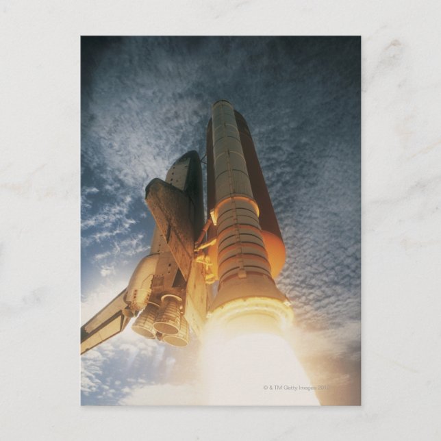 Carte Postale Lancement de la navette spatiale (Devant)