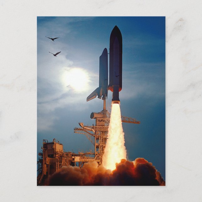 Carte Postale Lancement de la navette spatiale Discovery de la N (Devant)