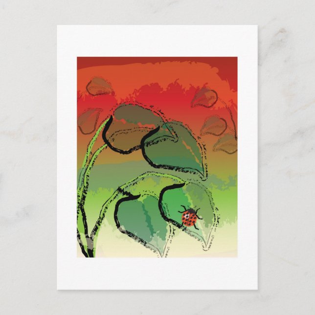 Carte Postale Landing Ladybug (Devant)