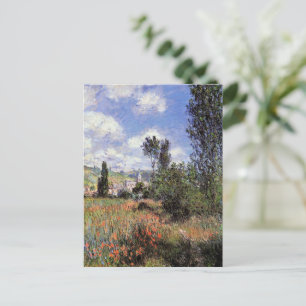 Carte Postale Lane dans le champ de pavot par Claude Monet