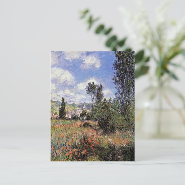 Carte Postale Lane dans le champ de pavot par Claude Monet (Debout devant)