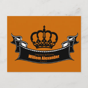 Carte Postale Lang leve de Koning