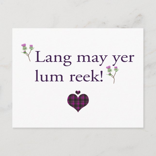Carte Postale Lang May Yer Lum Reek (Devant)